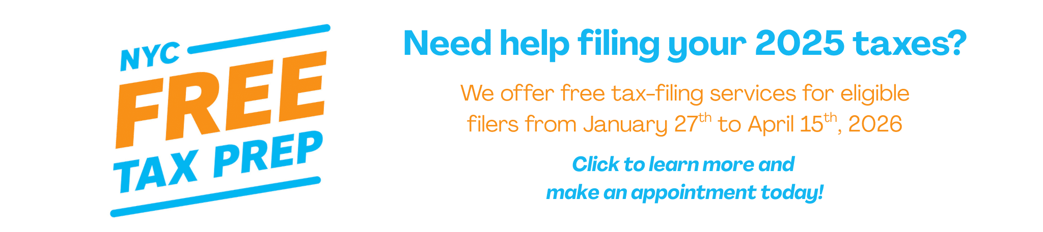 Tax Season Website Header